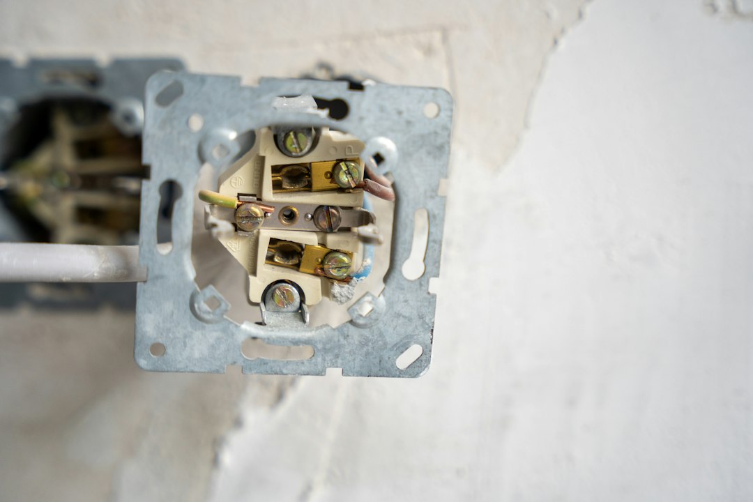 Electrical wiring being installed during a home renovation